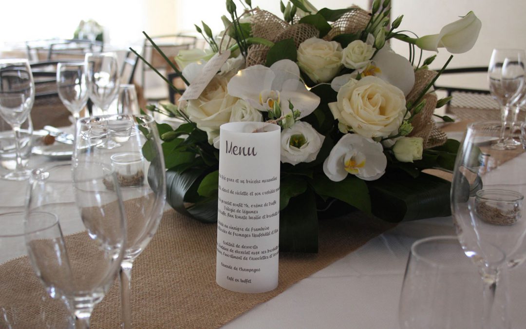 Mariage naturel et blanc
