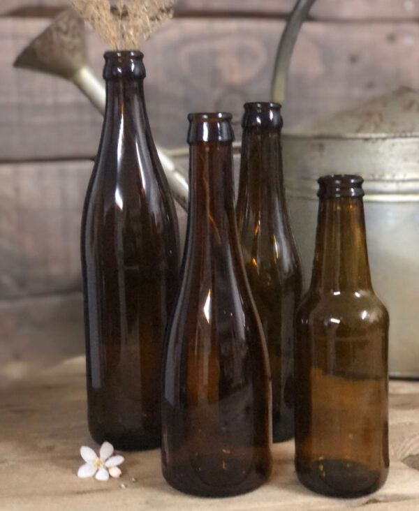 bouteille verre ambrée